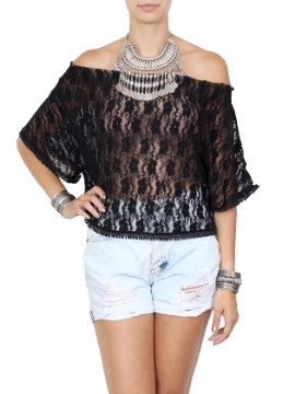 BLUSA DE RENDA